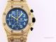 Fake Audemars Piguet Royal Oak Chronograph Blue Dial All Gold Quartz Watch (4)_th.jpg